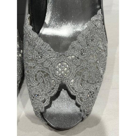 Stuart Weitzman‎ Chantelle bridal shoes size 8M - Picture 4 of 12
